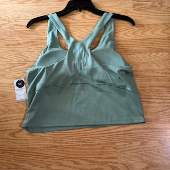 Jockey Sports Bra Moisture Wicking Sueded Interlock Green Bay - Picture 3 of 4